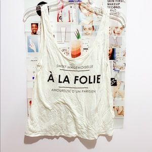 H&M French Graphic Tanktop
